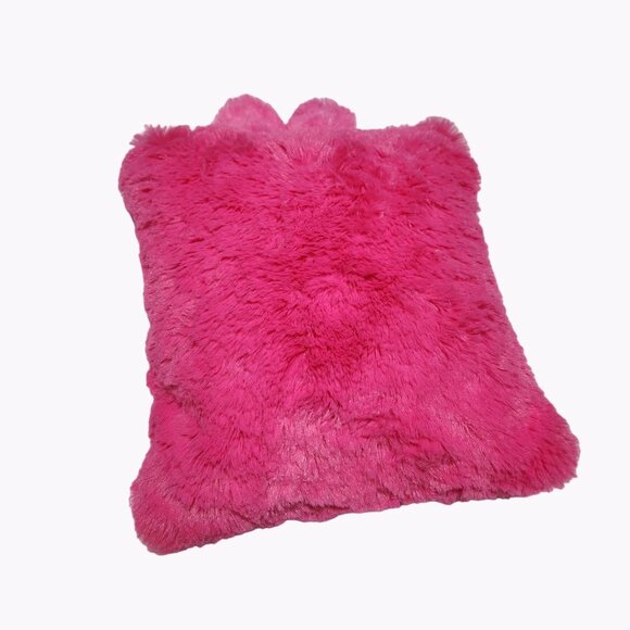 Pink Kitty Cat Face 10 inch Plush Pillow Stuffed Animal Toy Room Decor Dorm Room - Picture 2 of 3